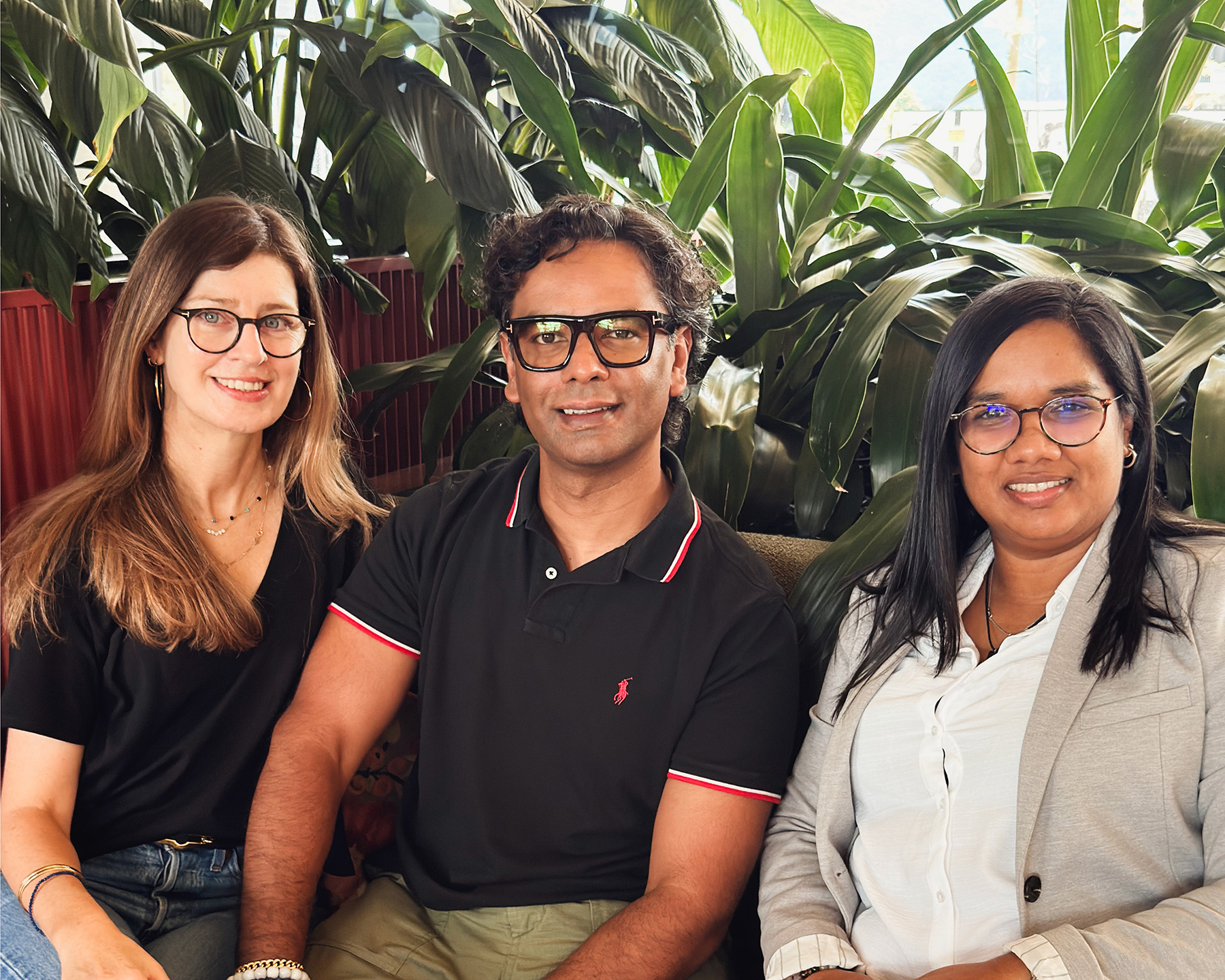 Jennifer, Yudisht and Carine — co-founders of MoKont